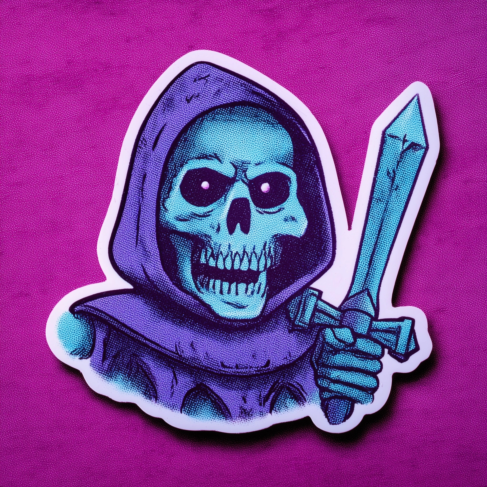 Skeletor Retro Sticker from Masters of the Universe
