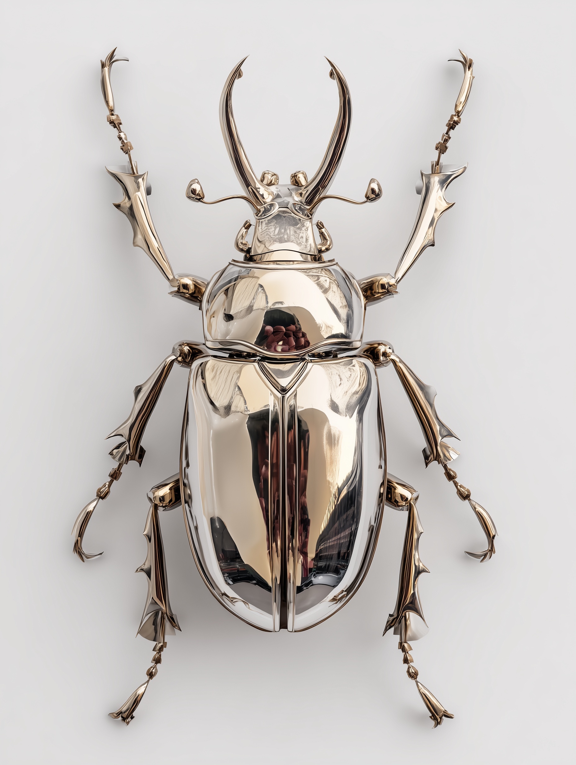 Sleek Dark Silver Bug: Polished Perfection