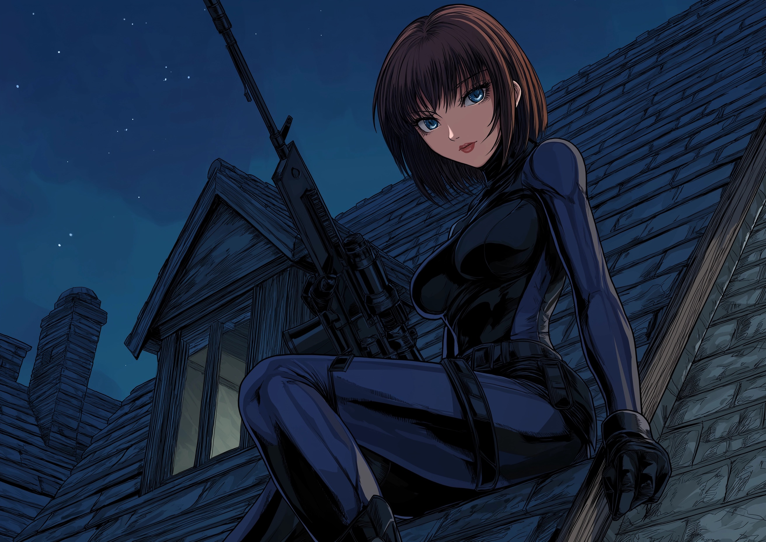 Stealthy Vigilante: Nighttime Action Awaits