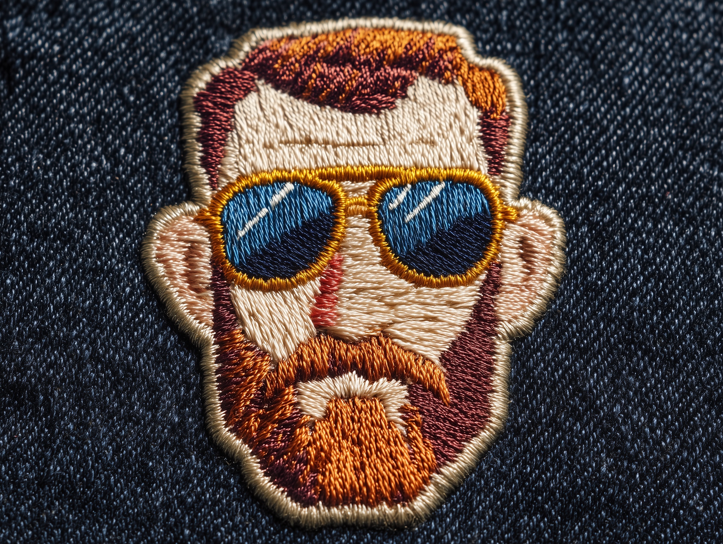 Stylish Embroidered Scout Patch: Aviator Design