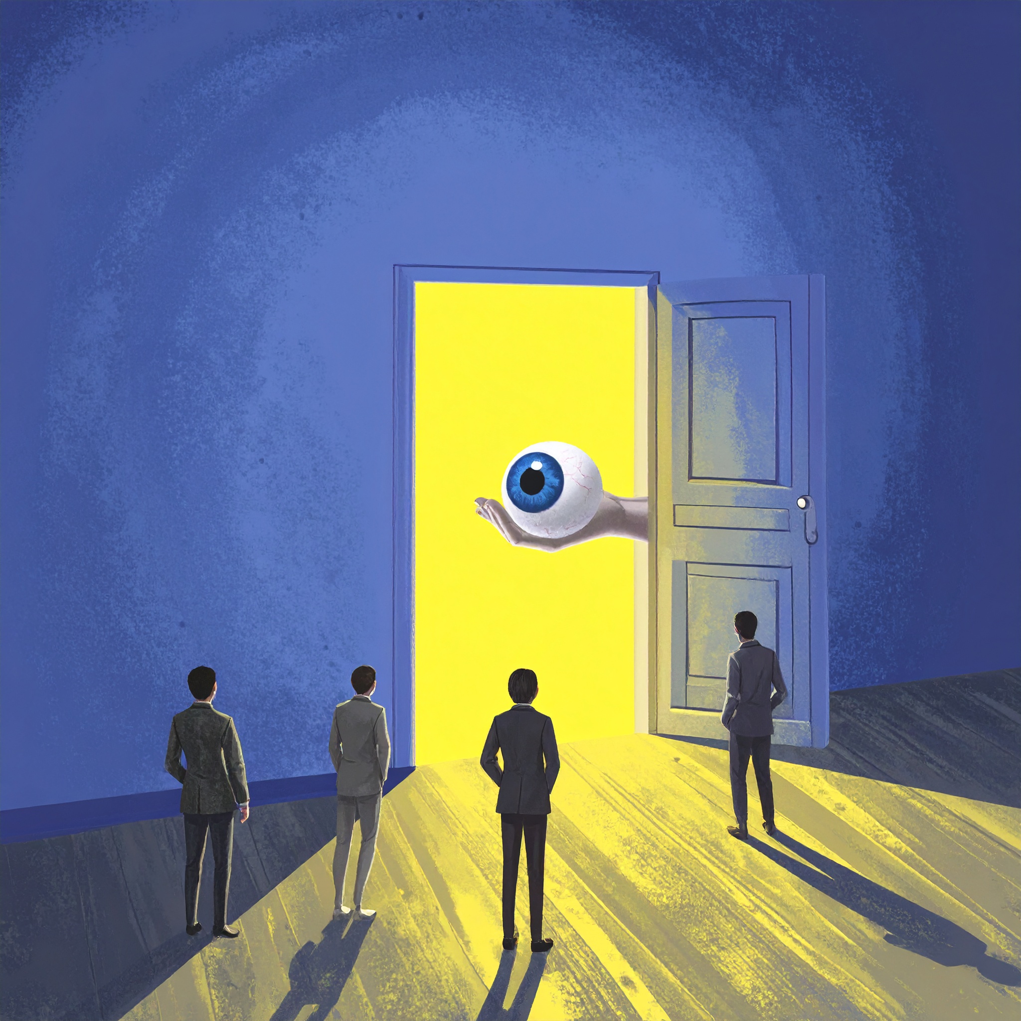 Surreal Scene with Eyeball