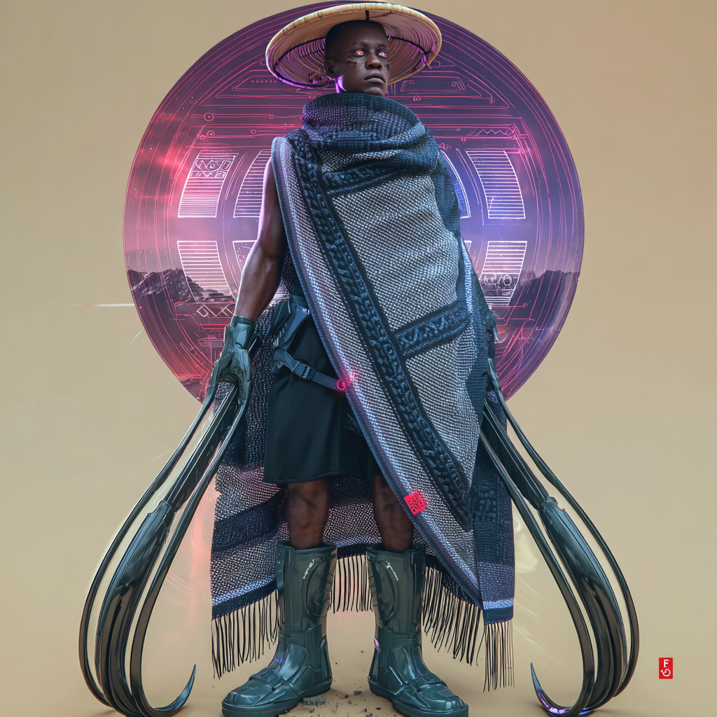 The Resilient Basotho Warrior: A Fusion of Tradition and Futurism