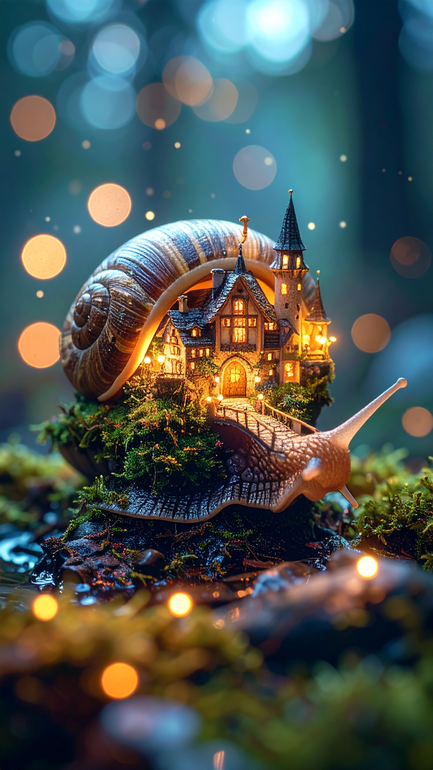 Snail Shell Medieval Town