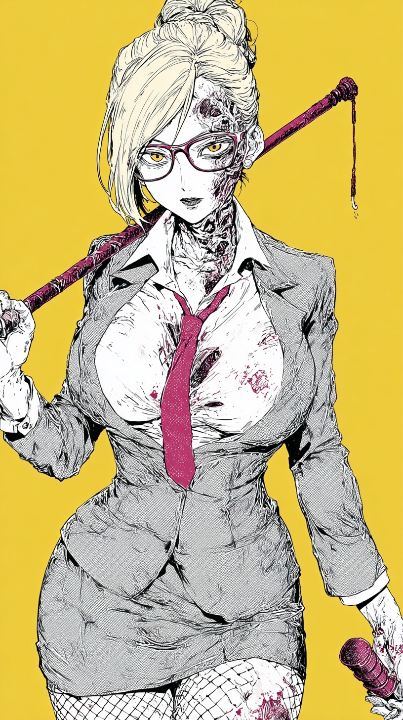 Unique Zombie Teacher Art: Manga Meets Pop Culture