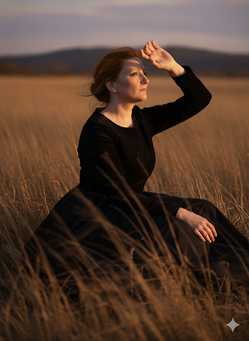 Faithful Portrait in Golden Hour Setting