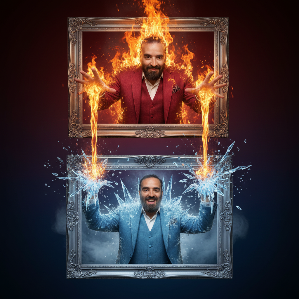 8K Cinematic Artwork: Joe Apfelbaum in Flames