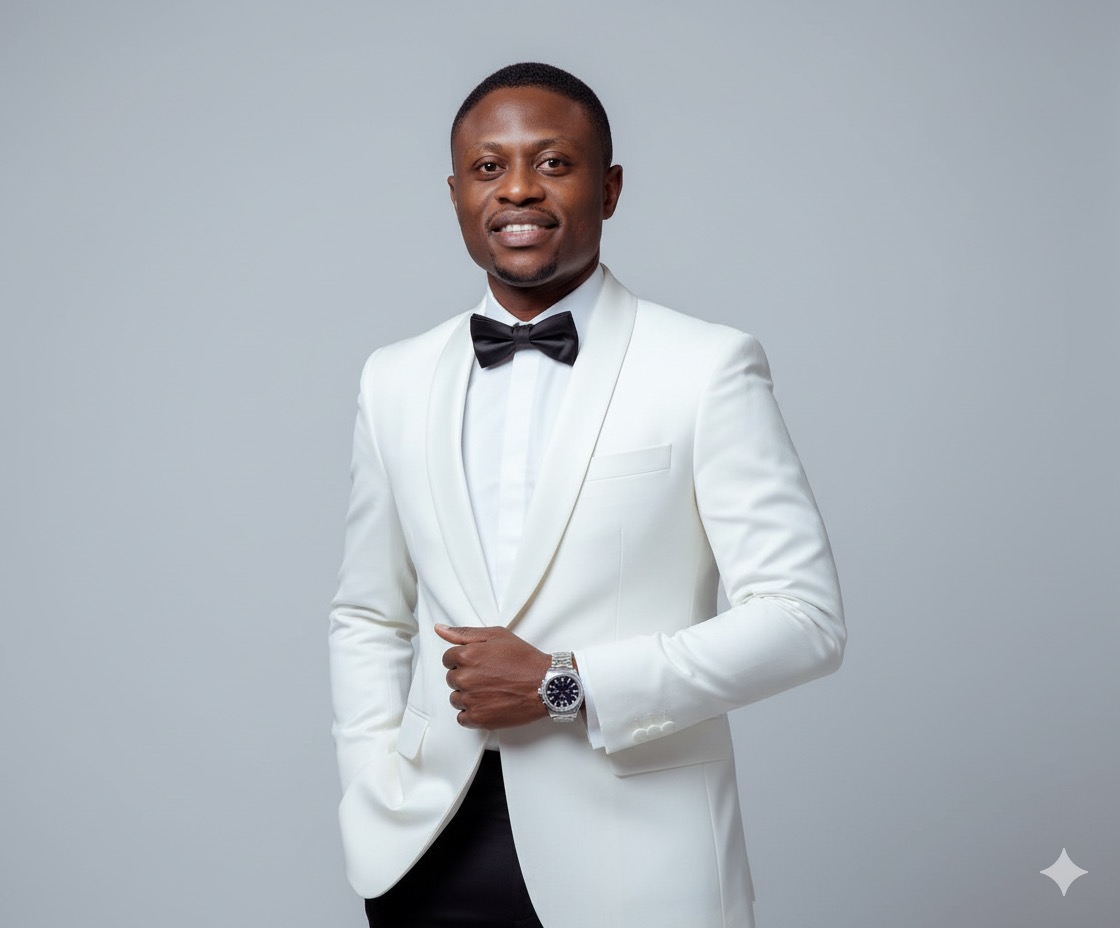 Ultra-Realistic 8K Portrait: Stylish Man in Two-Tone Suit