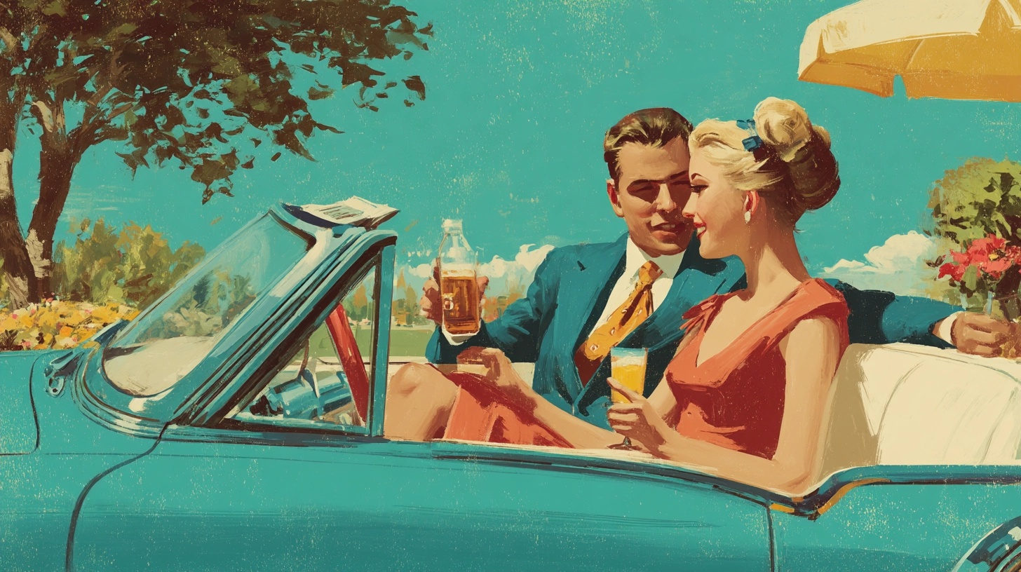 Vintage 1950s Illustration in Art Frahm Style