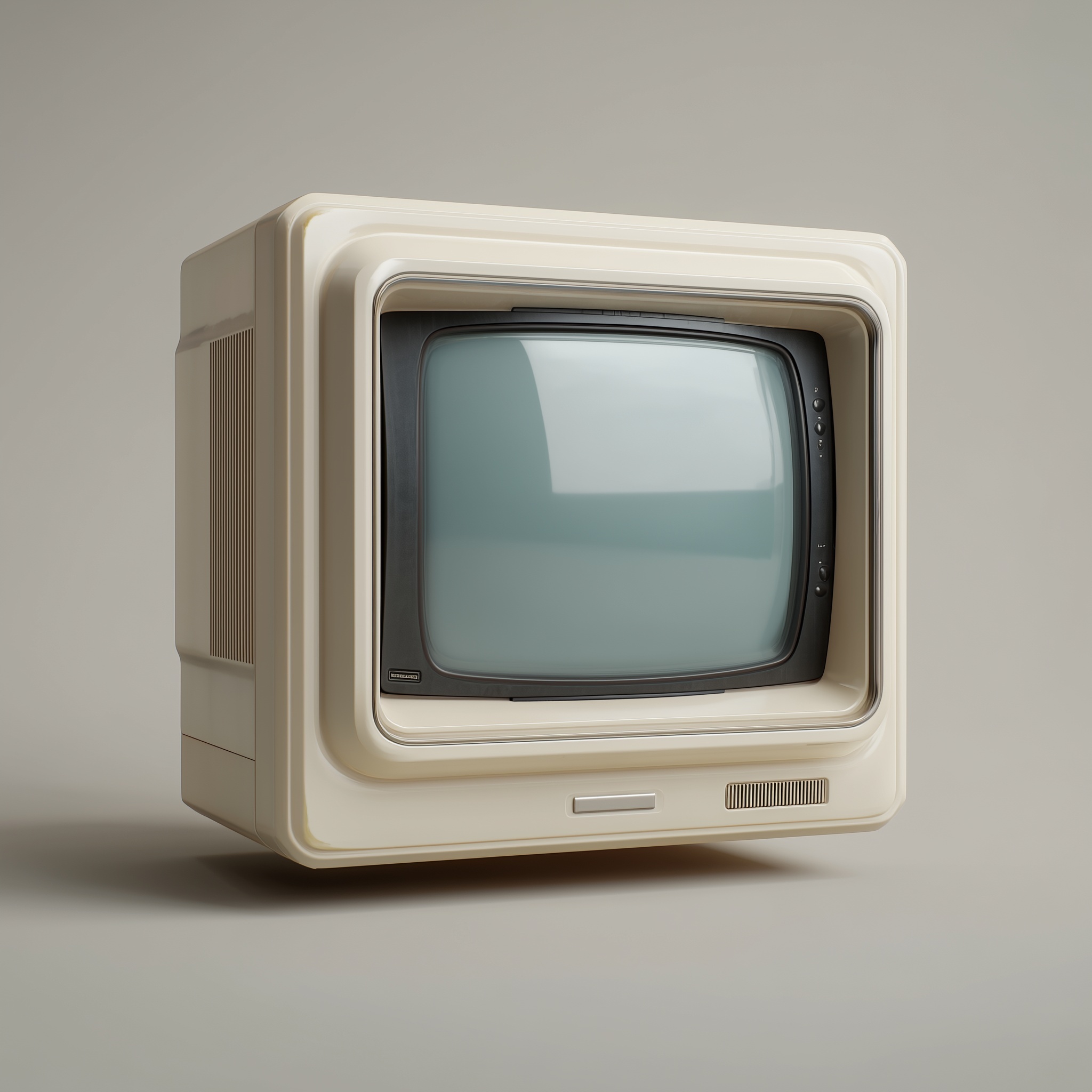 Vintage 1980s CRT TV - Retro Aesthetic Design