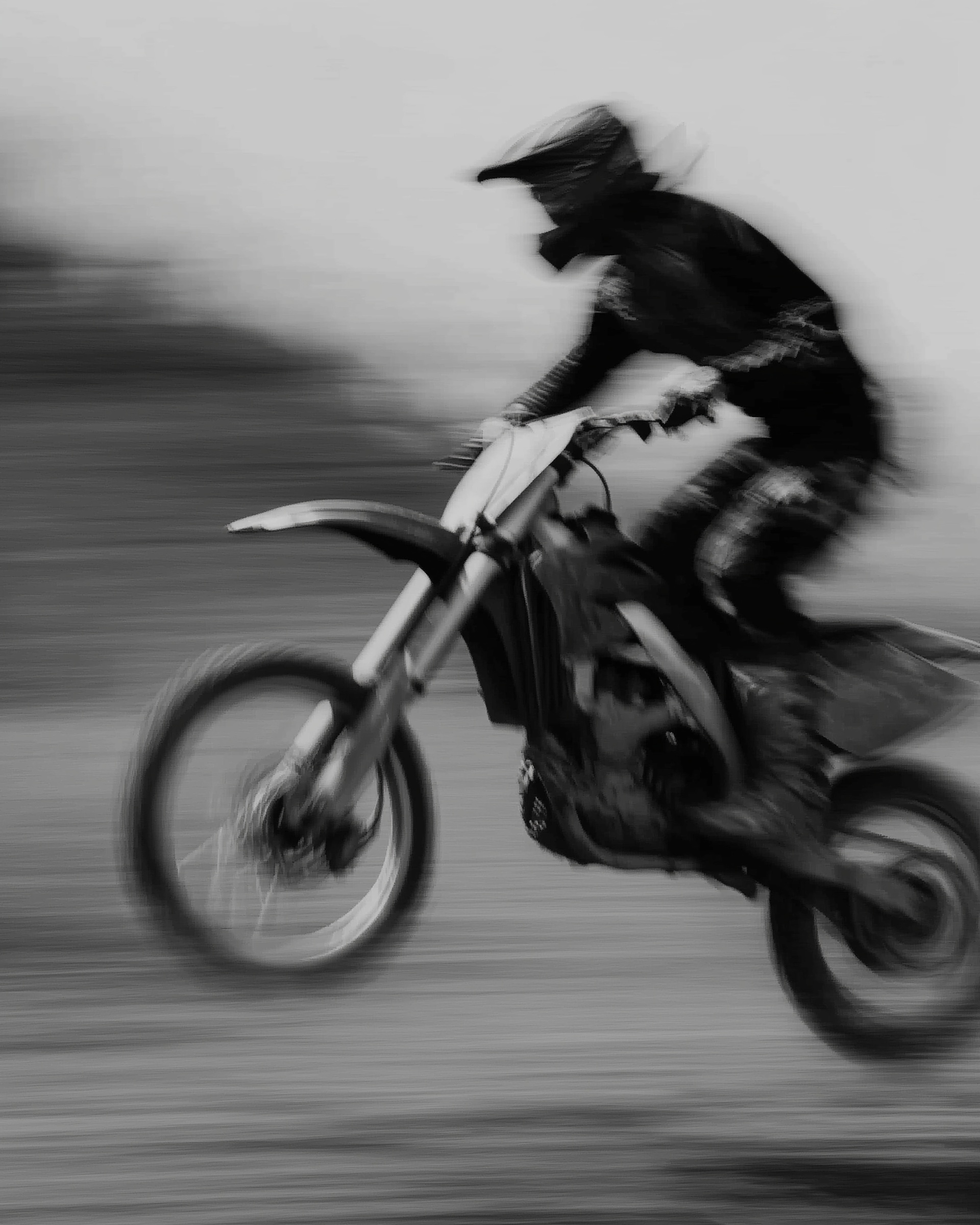 Vintage Action: Classic Dirt Bike Adventure
