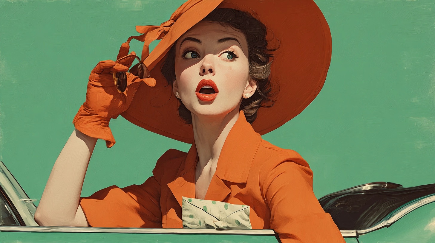 Vintage Art Frahm-Inspired Illustration Collection