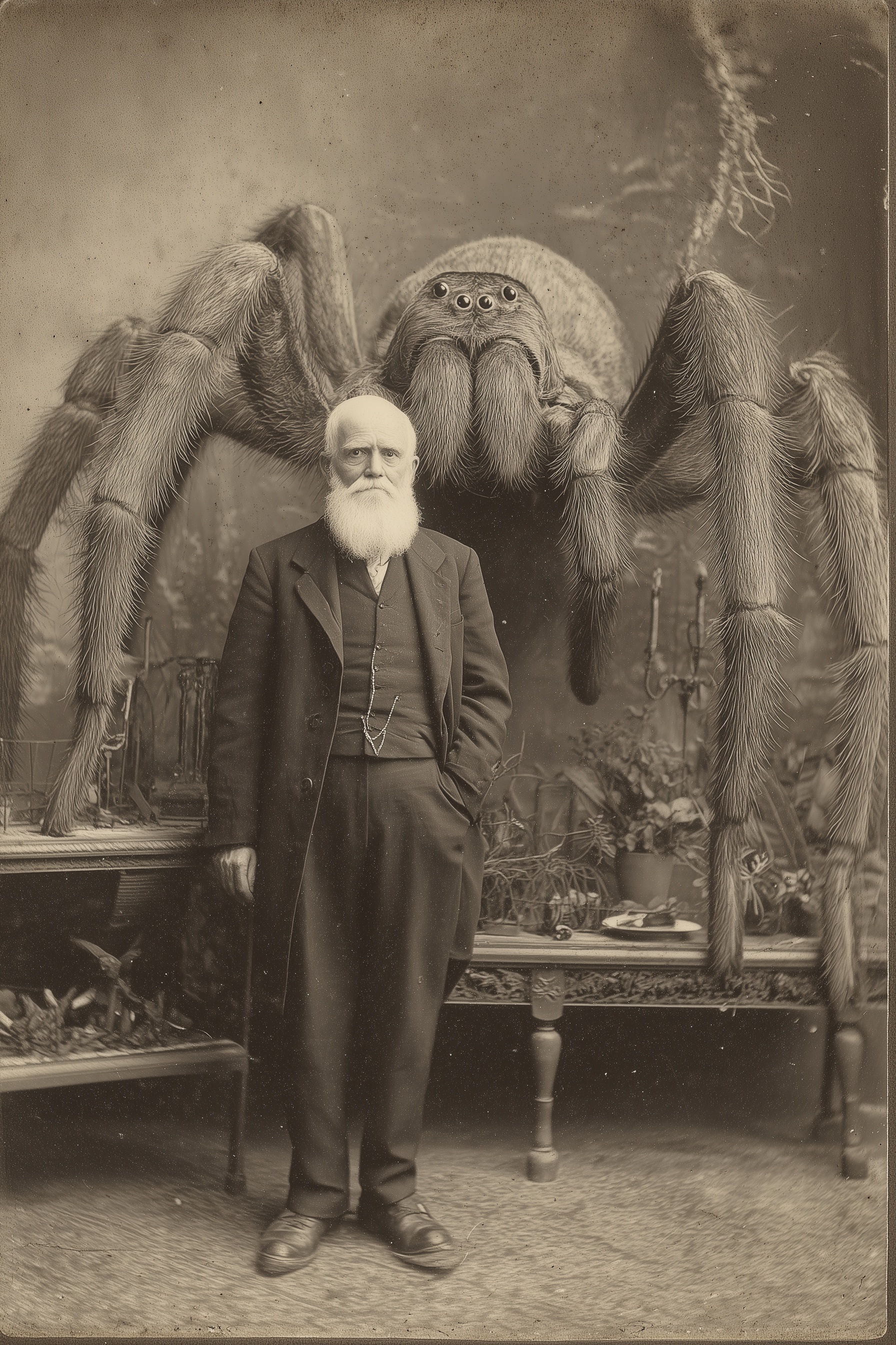 Vintage Horror: Man Meets Giant Spider Monster