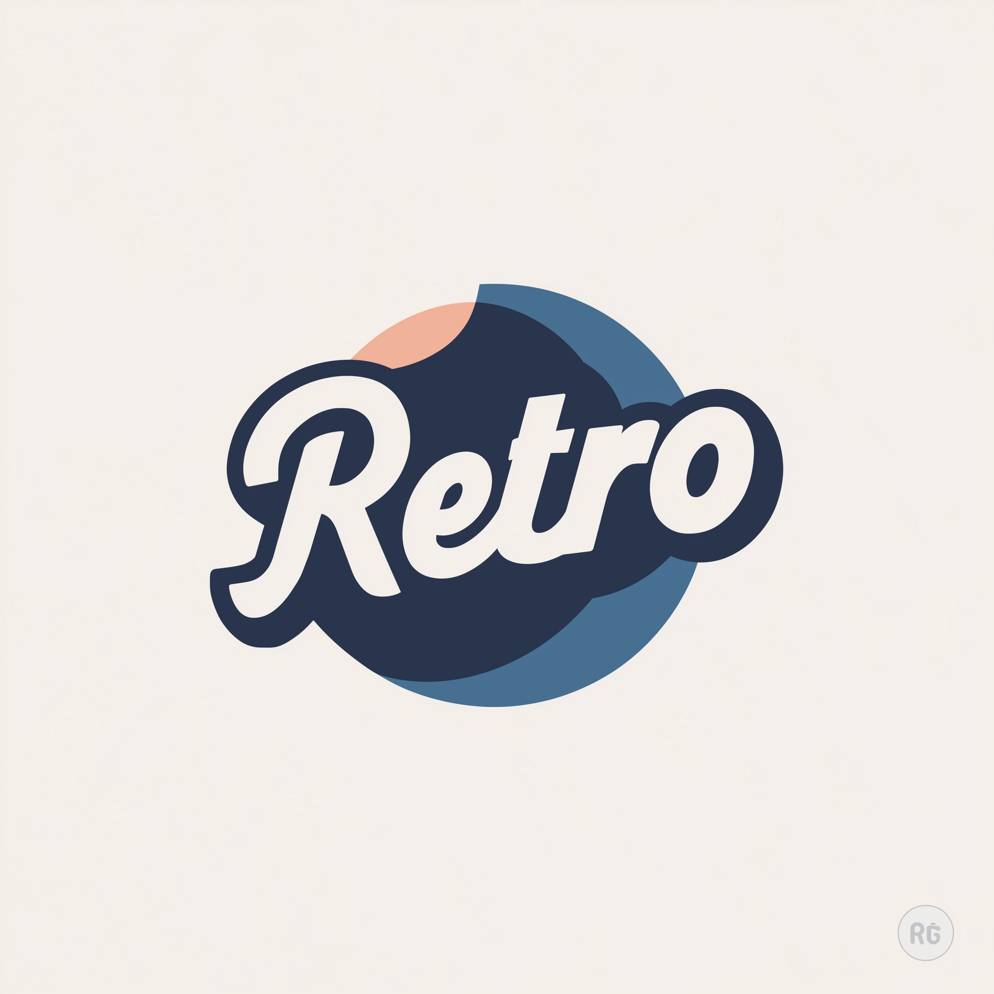 Vintage Retro T-Shirt Design in Dark Blue