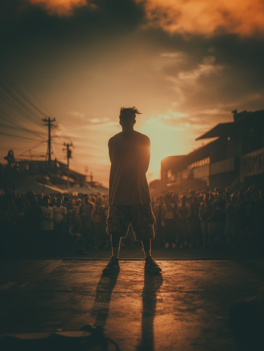 Young Hip Hop Artist Performing Outdoors